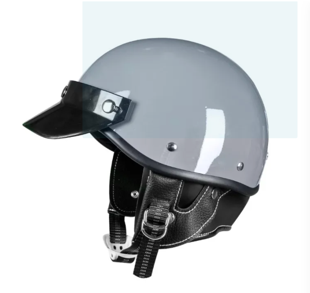 Helmet Half Solid shiny Dot Certified